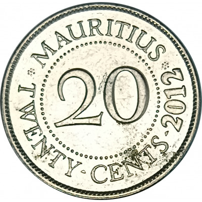 20 центов 2012 Маврикий из оборота