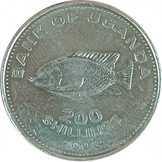 200 шиллингов 2008 Уганда из оборота