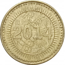 5 центов 2014 Зимбабве из оборота