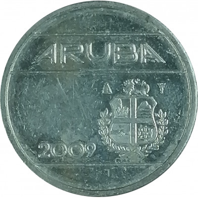 5 центов 2009 Аруба из оборота
