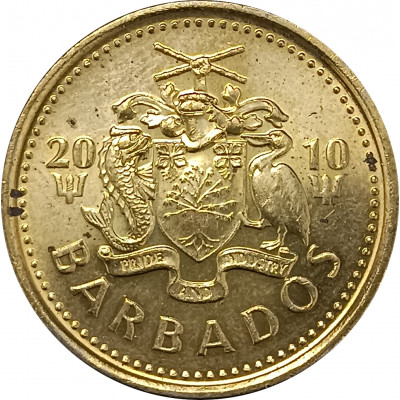 5 центов 2010 Барбадос из оборота 5 центов 2010 Барбадос из оборота