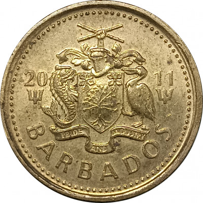 5 центов 2011 Барбадос из оборота 5 центов 2011 Барбадос из оборота