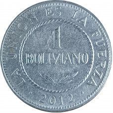 1 боливиано 2012 Боливия из оборота