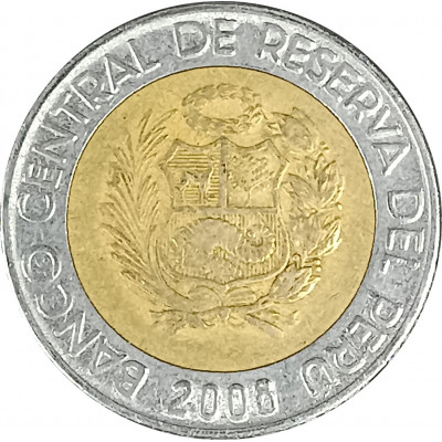 2 новых соля 2008 Перу из оборота 2 новых соля 2008 Перу из оборота