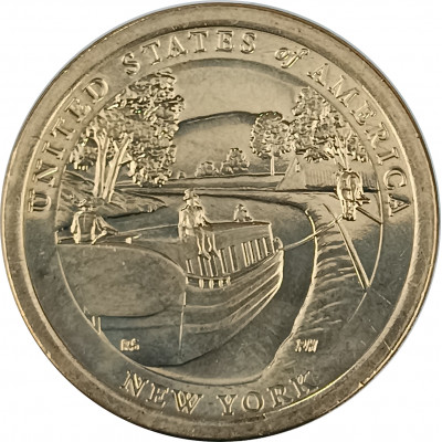 1 доллар 2021 США D Эри-Канал UNC