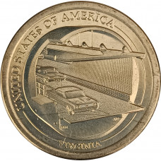 1 доллар 2021 США P Мост через Чесапикский залив UNC