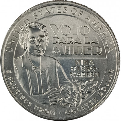 25 центов 2022 США P Нина Отеро-Уоррен UNC