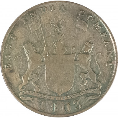 10 кэш 1803 Британская Индия VF 10 кэш 1803 Британская Индия VF