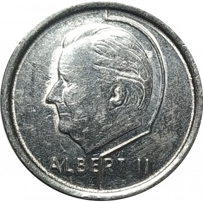 1 франк 1996 Бельгия из оборота