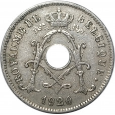 10 сантимов 1920 Бельгия из оборота