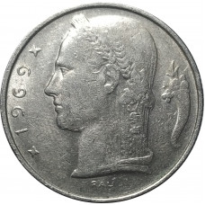 5 франков 1969 Бельгия из оборота