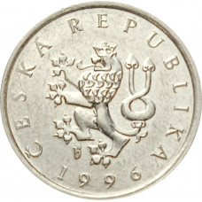 1 крона 1996 Чехия из оборота