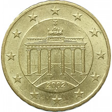 10 евроцентов 2002 Германия J XF 10 евроцентов 2002 Германия J XF