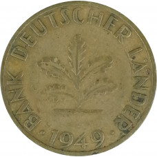 10 пфеннигов 1949 ФРГ D из оборота