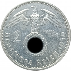 2 рейхсмарки 1939 Германия A (№1) XF 2 рейхсмарки 1939 Германия A (№1) XF
