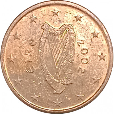 1 евроцент 2002 Ирландия из оборота