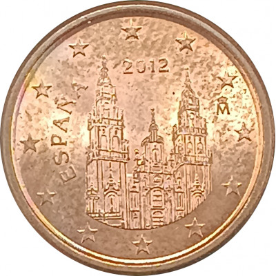 1 евроцент 2012 Испания из оборота 1 евроцент 2012 Испания из оборота