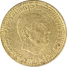 1 песета 1966 Испания 68 из оборота