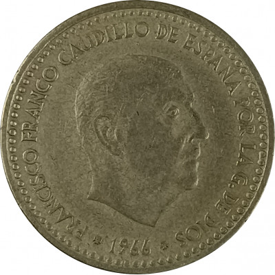 1 песета 1966 Испания 70 из оборота 1 песета 1966 Испания 70 из оборота