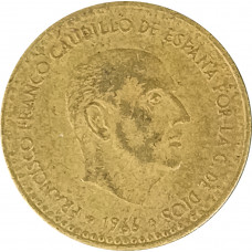 1 песета 1966 Испания 71 из оборота
