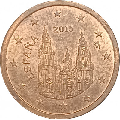 2 евроцента 2015 Испания из оборота 2 евроцента 2015 Испания из оборота