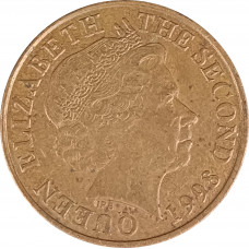 2 пенса 1998 Джерси из оборота