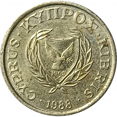 1 цент 1988 Кипр из оборота 1 цент 1988 Кипр из оборота