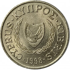 5 центов 1998 Кипр из оборота