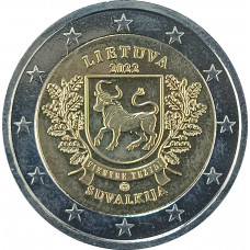 2 евро 2022 Литва Литовские этнографические регионы - Сувалкия UNC