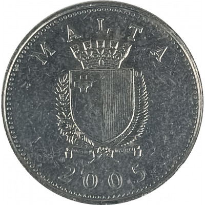 10 центов 2005 Мальта из оборота 10 центов 2005 Мальта из оборота
