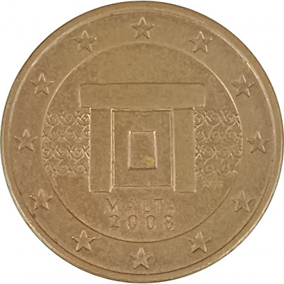 5 евроцентов 2008 Мальта из оборота 5 евроцентов 2008 Мальта из оборота