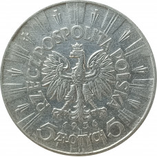 5 злотых 1936 Польша (№1) XF 5 злотых 1936 Польша (№1) XF
