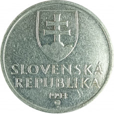 5 крон 1993 Словакия из оборота