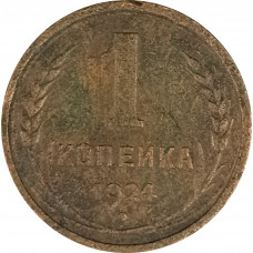 1 копейка 1924 (№19) F