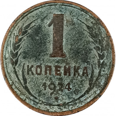 1 копейка 1924 (№9) VG 1 копейка 1924 (№9) VG