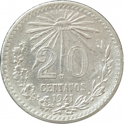 20 сентаво 1941 Мексика из оборота 20 сентаво 1941 Мексика из оборота