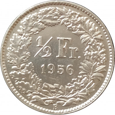 1/2 франка 1956 Швейцария из оборота