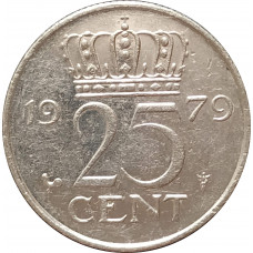 25 центов 1979 Нидерланды из оборота