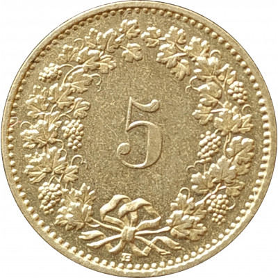 5 раппенов 1997 Швейцария из оборота