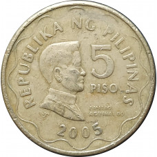 5 писо 2005 Филиппины из оборота