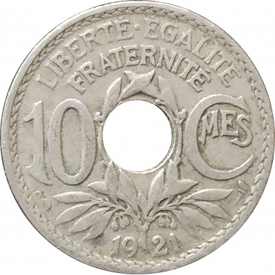 10 сантимов 1921 Франция из оборота 10 сантимов 1921 Франция из оборота