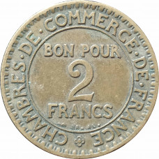 2 франка 1923 Франция из оборота