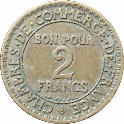 2 франка 1923 Франция из оборота 2 франка 1923 Франция из оборота