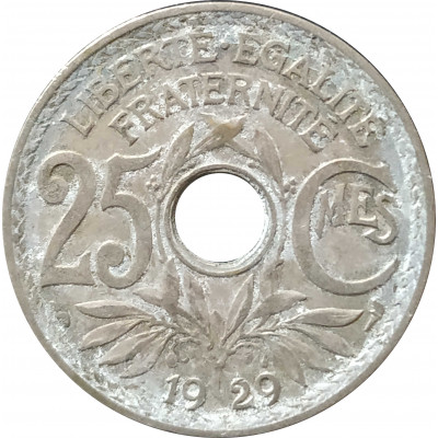 25 сантимов 1929 Франция из оборота 25 сантимов 1929 Франция из оборота