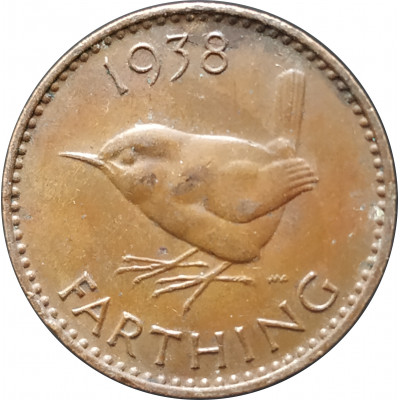 1 фартинг 1938 Великобритания из оборота 1 фартинг 1938 Великобритания из оборота