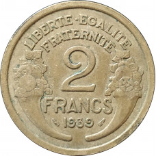 2 франка 1939 Франция из оборота