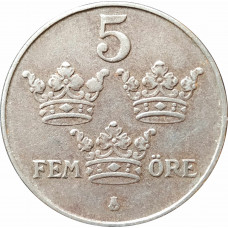 5 эре 1942 Швеция из оборота