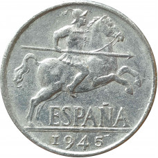 10 сентимо 1945 Испания из оборота