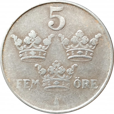 5 эре 1945 Швеция из оборота 5 эре 1945 Швеция из оборота