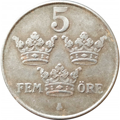5 эре 1947 Швеция из оборота 5 эре 1947 Швеция из оборота